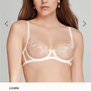 Agent Provocateur Lindie Ivory Bra 32DD NWT